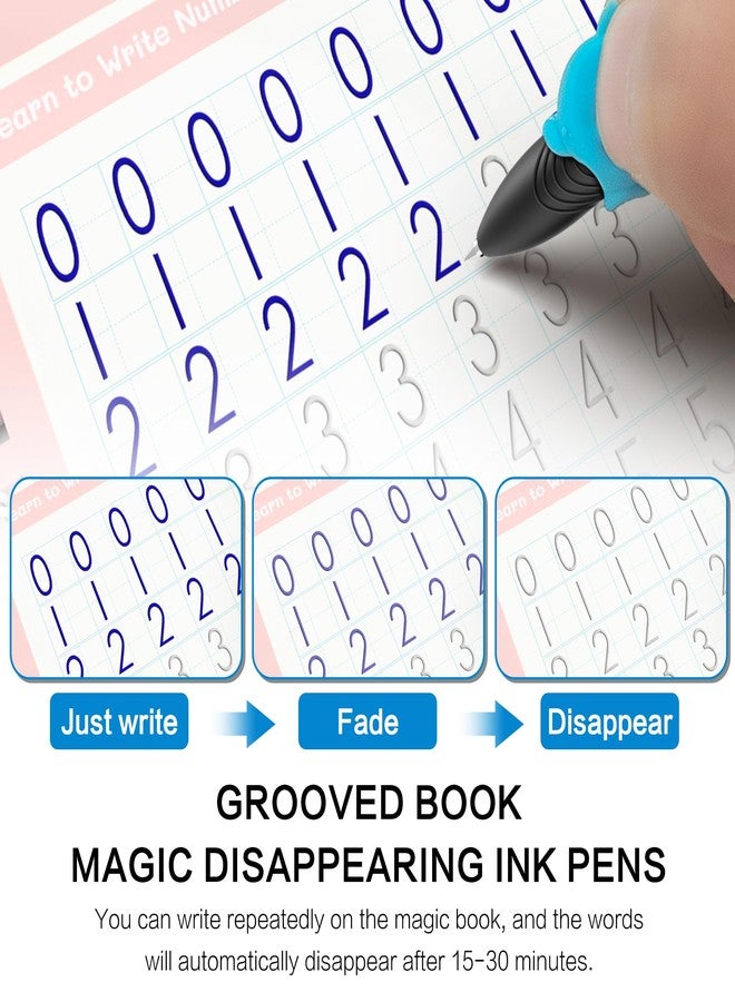 WANFRES 25pcs Magic Pen Refills, Magic grooved Writing Practice for Kids Special Disappearing Ink Pen, Suitable for Beginners to Practice Handwriting, Disappearing Ink Handwriting Book Magic Pen. - Image 3